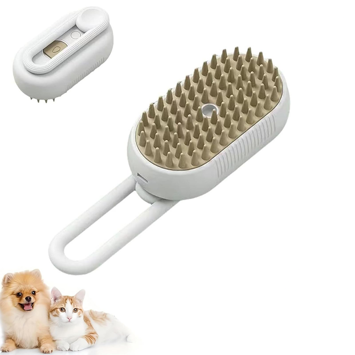 Electric Pet Steam Brush Grooming Comb with Water Spray